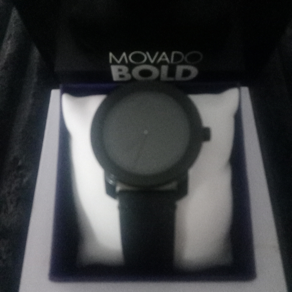 Mens Black Movado Watch